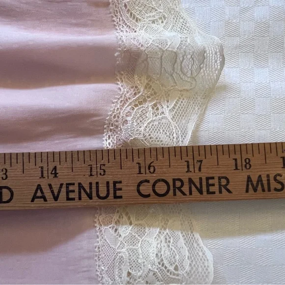 Intimately Free People Blush Pink Mini Light Polka Dot Slip with Lace Trim - Picture 12 of 12